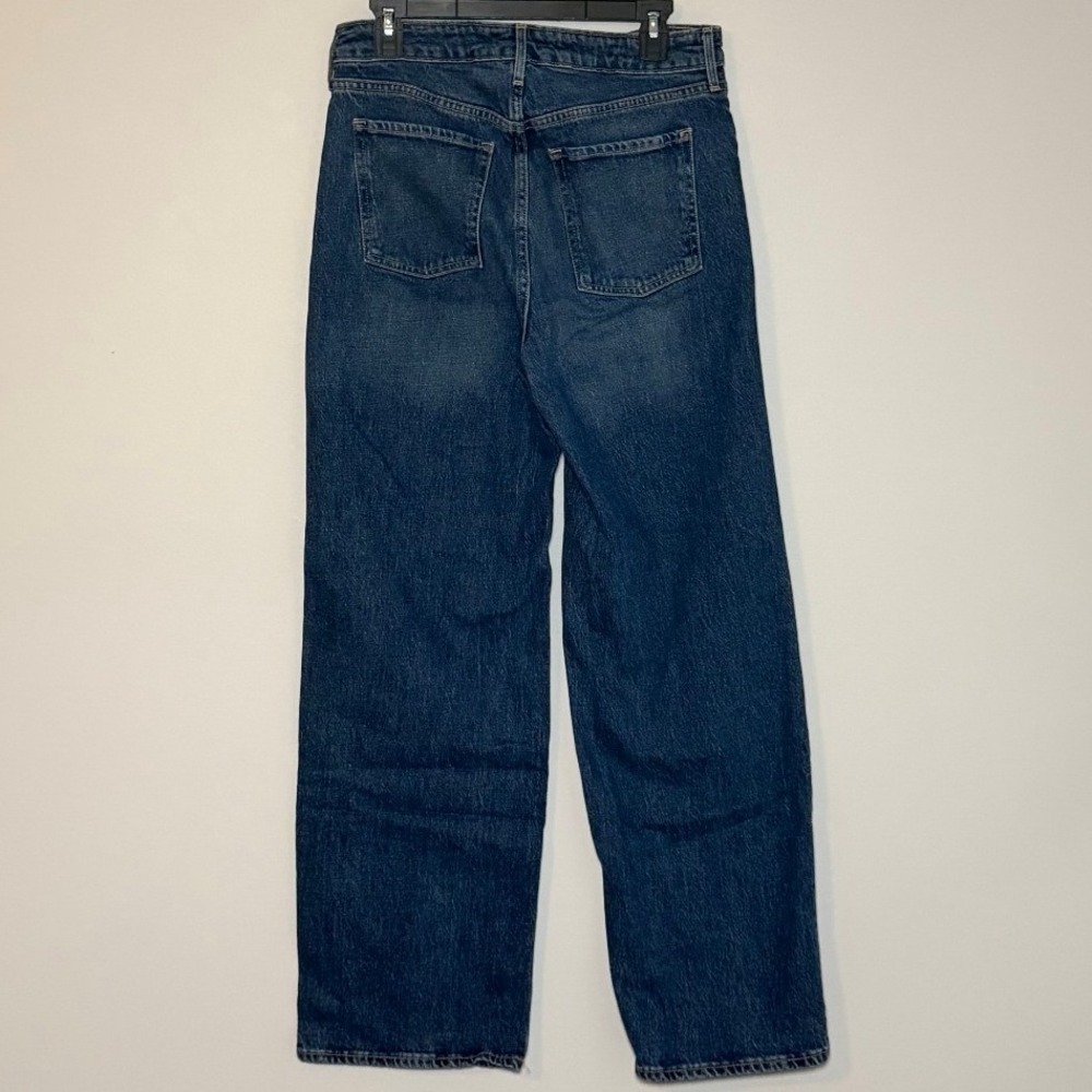 Old Navy Extra High-Rise Sky-Hi Wide-Leg Jeans Bedford Blue Size 6 732521-00 - Picture 2 of 8